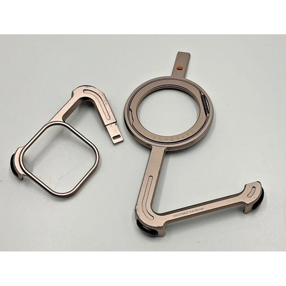 OATSBASF Minimalist Armor Bumper for iPhone 16‎ Pro Max Rose Gold